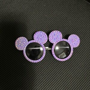 Mickey Mouse shaped rhinestone sunglasses